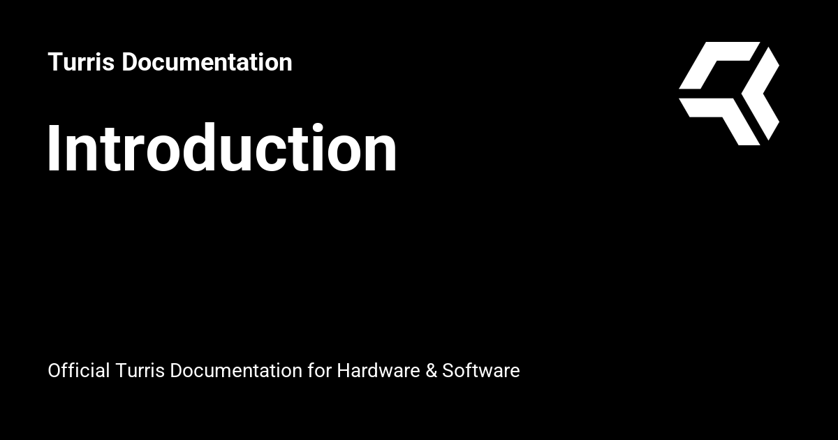 Introduction - Turris Documentation
