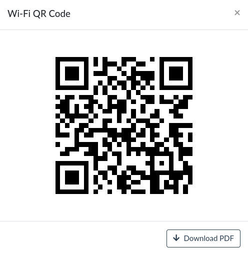 QR code for Wi-Fi