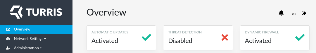 Threat detection is disabled