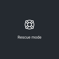 Rescue Mode splash screen